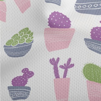 Succulent Potted Plants Athletic Mesh Flat Back