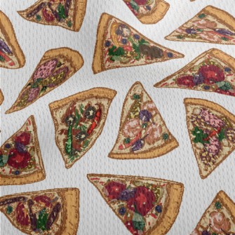 Delicious Pizza Mix Athletic Mesh Flat Back