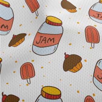 Cake Jam Popsicles Athletic Mesh Flat Back