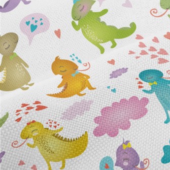 Colorful Tongue-out Iguana Performance Linen