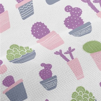 Succulent Potted Plants Performance Linen