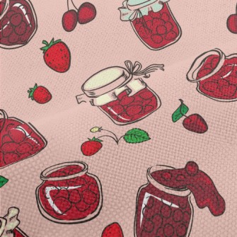 Sweet Strawberry Jam Performance Linen