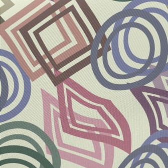 Circle Square Geometry Twill