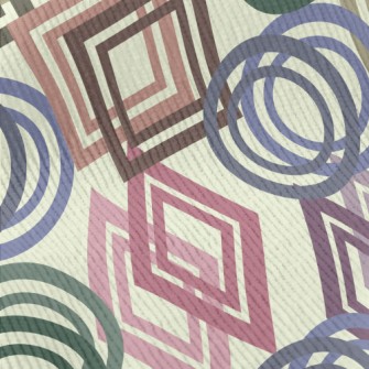 Circle Square Geometry Standard Corduroy