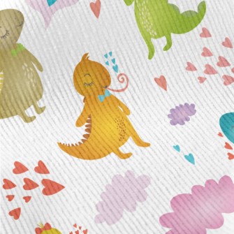 Colorful Tongue-out Iguana Standard Corduroy