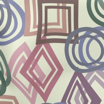 Circle Square Geometry Stretch Ponte