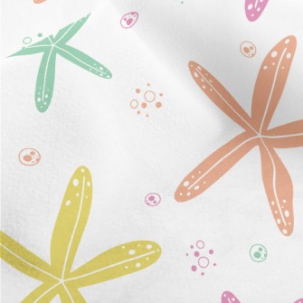 Colorful Cute Starfish Micro Fleece