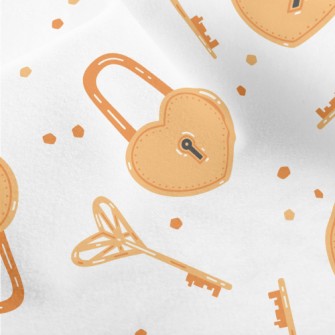 Love Padlock Key Micro Fleece