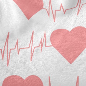 Love Heartbeat Picture Minky