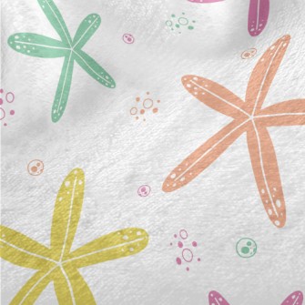 Colorful Cute Starfish Minky