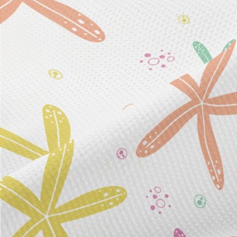 Colorful Cute Starfish Piqué