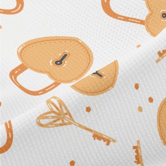 Love Padlock Key Piqué