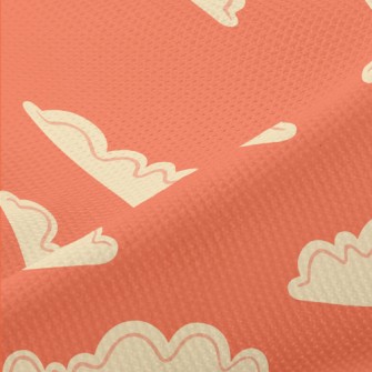 Simple Line Clouds Piqué