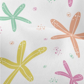 Colorful Cute Starfish Lightweight Performance Linen
