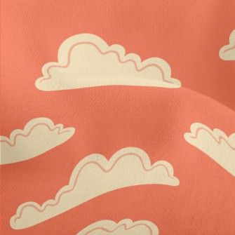 Simple Line Clouds Lightweight Performance Linen