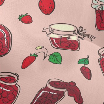 Sweet Strawberry Jam Lightweight Performance Linen