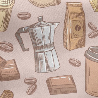 Hand-ground Coffee Jersey Backed Fleece