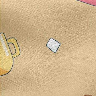 Colorful Mugs Jersey Backed Fleece