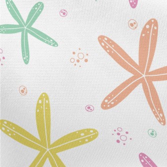 Colorful Cute Starfish Pongee