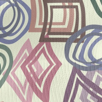 Circle Square Geometry Stretch Jersey