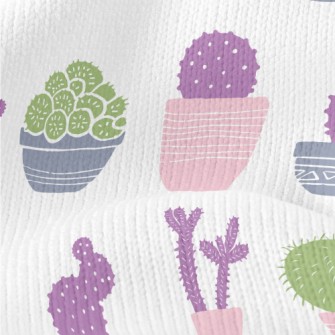 Succulent Potted Plants Stretch Jersey