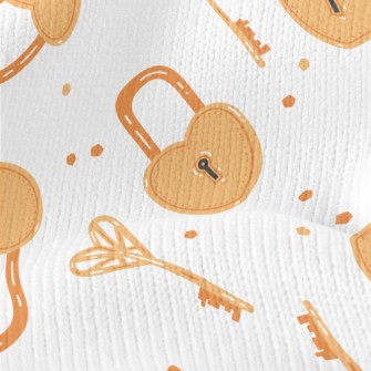 Love Padlock Key Stretch Jersey