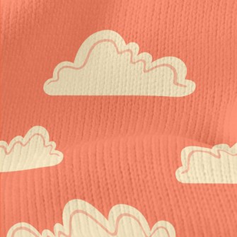 Simple Line Clouds Stretch Jersey