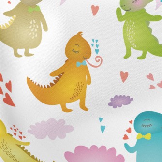 Colorful Tongue-out Iguana Lightweight Cotton Poplin