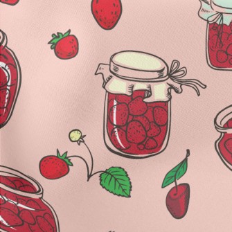 Sweet Strawberry Jam Lightweight Cotton Poplin