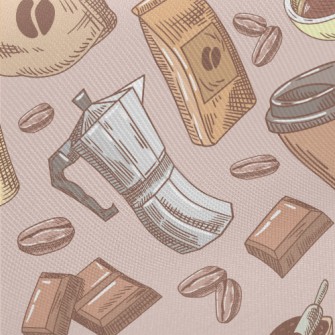 Hand-ground Coffee Midweight Cotton Poplin