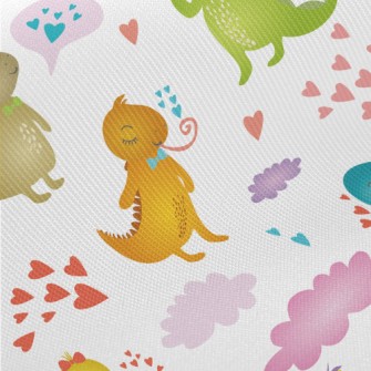 Colorful Tongue-out Iguana Midweight Cotton Poplin