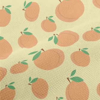 Cute Peaches Of Different Size Performance Linen