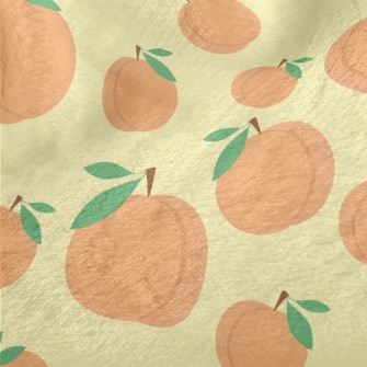 Cute Peaches Of Different Size Minky