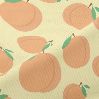 Cute Peaches Of Different Size Piqué