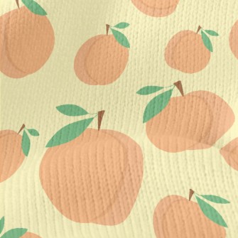 Cute Peaches Of Different Size Stretch Jersey