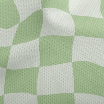 Green Plaid Series Athletic Mesh Flat Back