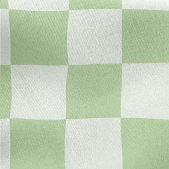 Green Plaid Series Jersey Backed Fleece