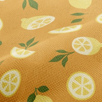 Fresh Lemon Slices Performance Linen