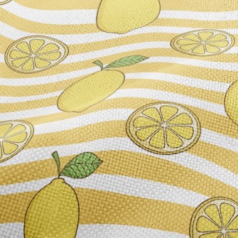 Horizontal Lemon Performance Linen