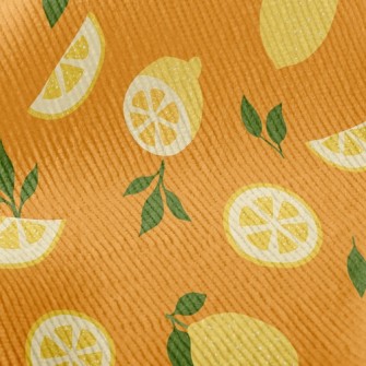 Fresh Lemon Slices Standard Corduroy