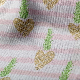 Striped Heart Pineapple Terry