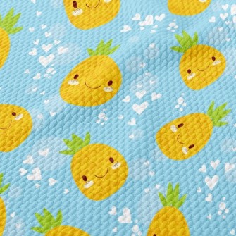 Shy Expression Pineapple Birdseye Piqué