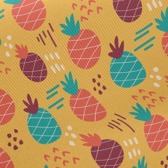 Cartoon Cute Pineapple Twill