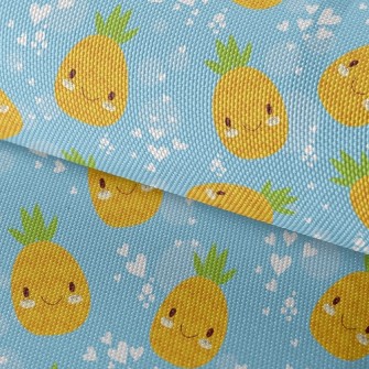 Shy Expression Pineapple Waterproof Oxford