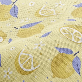 Floret Lemon Slices Performance Linen