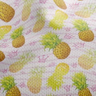 Crown Pineapple Athletic Mesh Flat Back