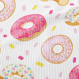 Strawberry Flavored Donuts Birdseye Piqué