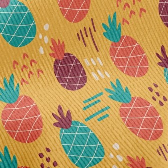 Cartoon Cute Pineapple Standard Corduroy