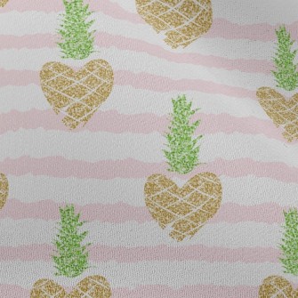 Striped Heart Pineapple Chiffon