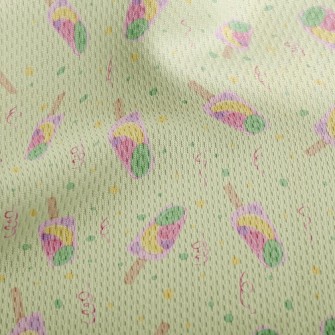 Transparent Fruit Popsicle Athletic Mesh Flat Back